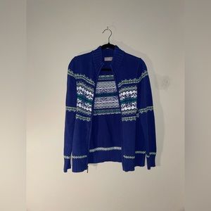 Thrifted Zip-Up Sweater